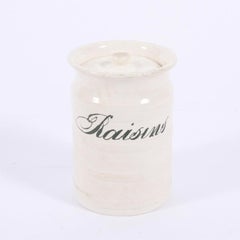 Early 20th Century English Pair of Ceramic Cream Jars