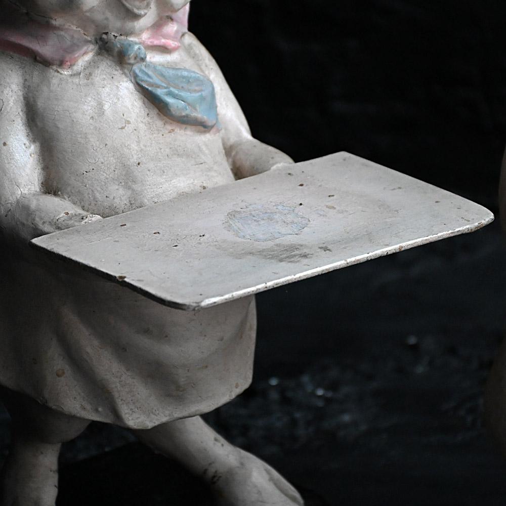 Late Victorian Early 20th century English papier Mache butchers shop display pig figures For Sale