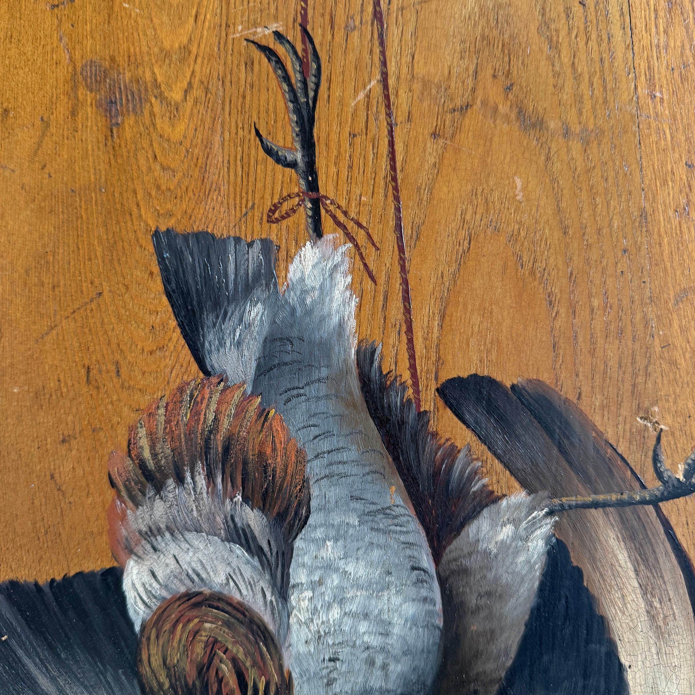 Early 20th Century English Partridge Painting For Sale 1