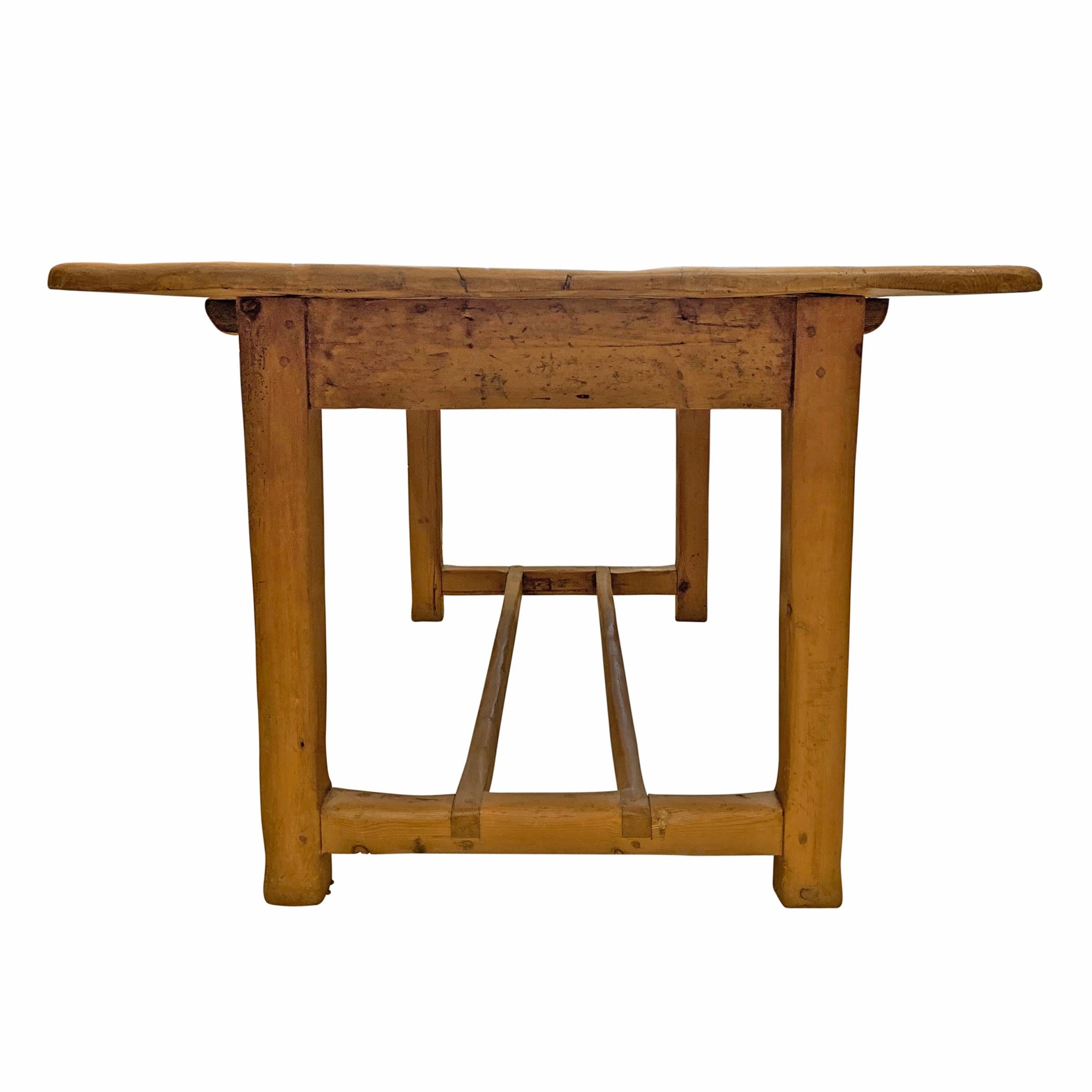 Early 20th Century English Pine Farm Table 3