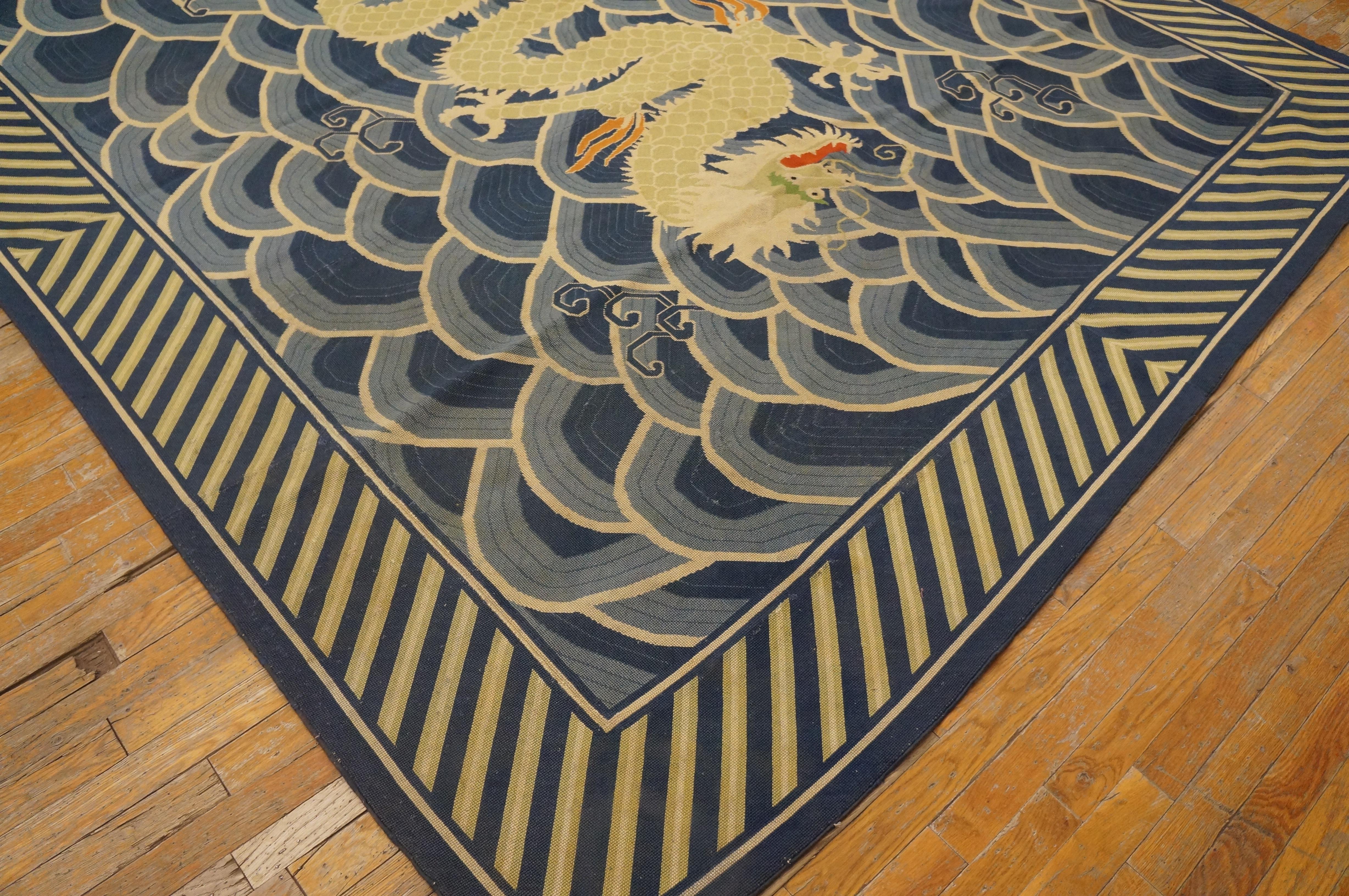 Early 20th Century English Pontremoli Needlepoint Carpet (8' x 10' - 244 x 305) For Sale 6