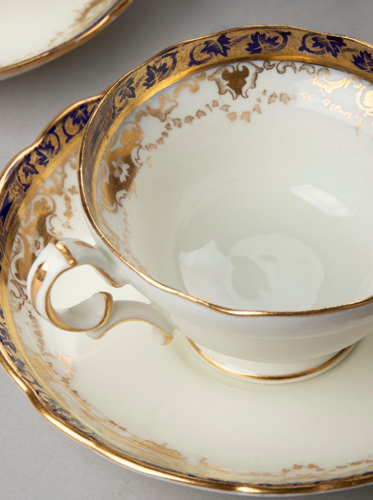 Early 20th Century English Porcelain Tea Set Made by Hammerley at 1stDibs