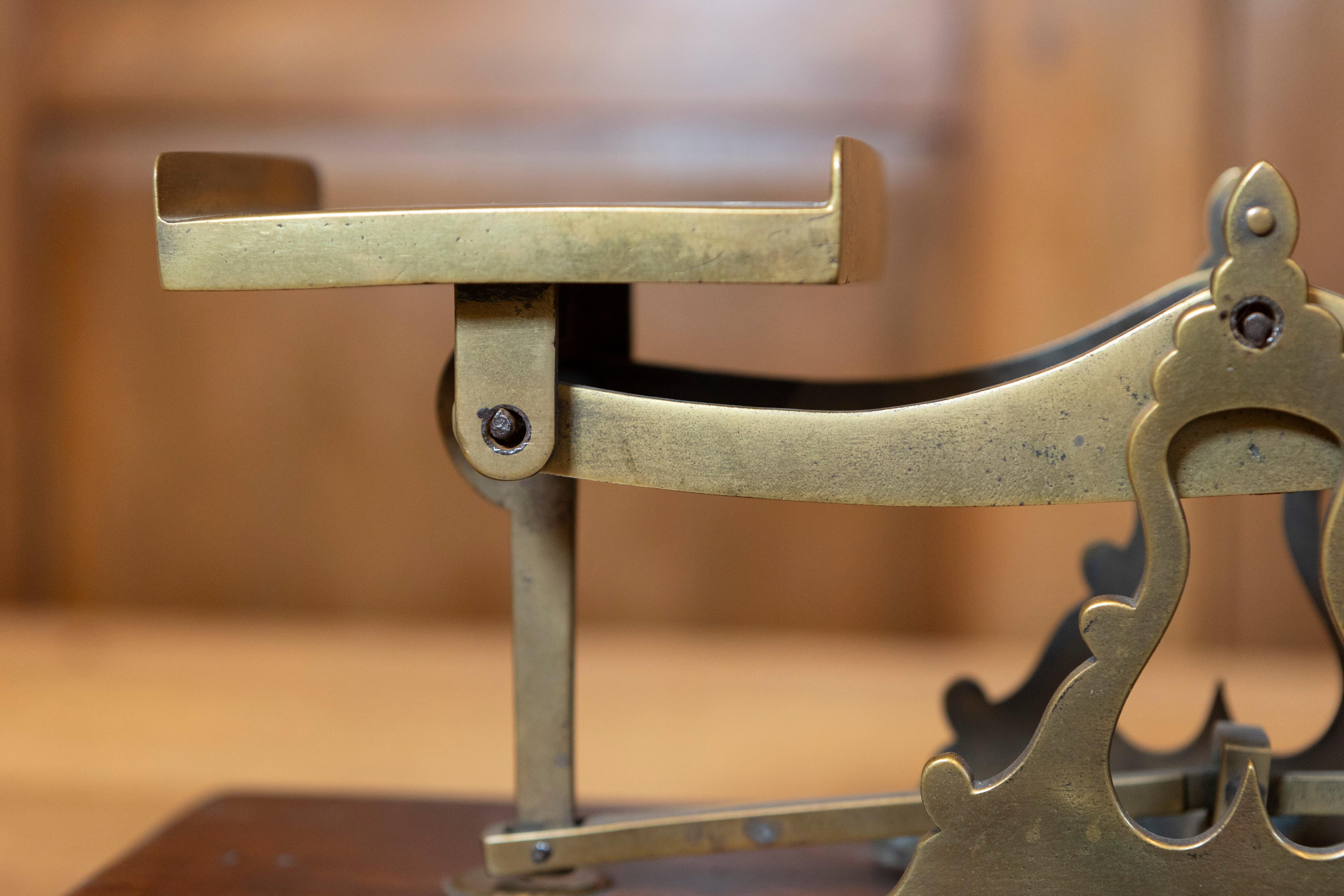 Brass Early 20th Century English Postal Scale