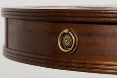 Early 20th Century English Regency Revival Leather Top Center Table