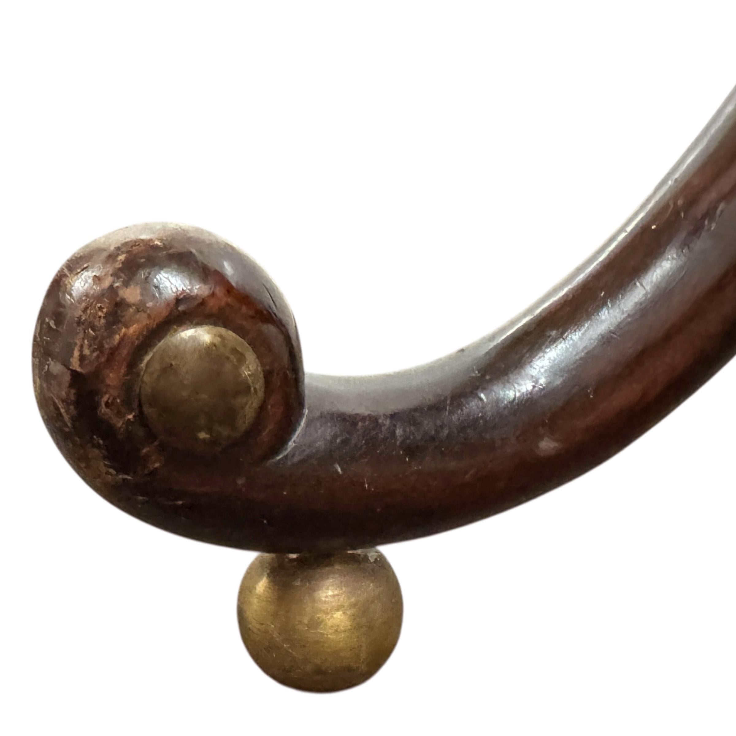Early 20th Century English Regency-Style Curule Bench in vendita 8
