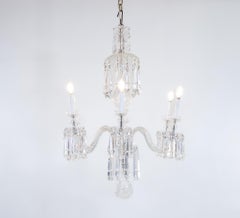 Early 20th Century English Regency Style Waterfall Crystal Chandelier