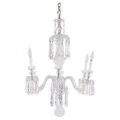 Early 20th Century English Regency Style Waterfall Crystal Chandelier