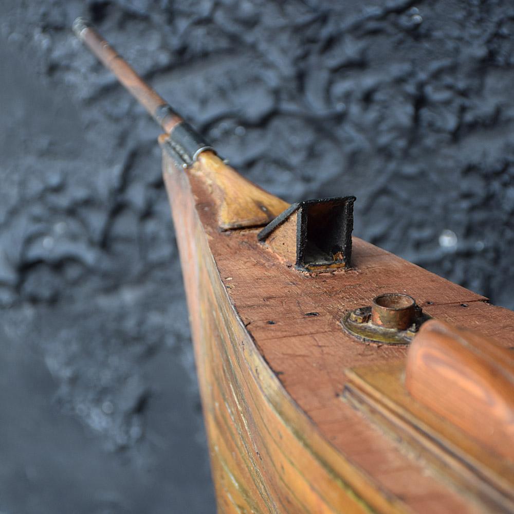 Early 20th Century English Scratch Built Boat Model 2