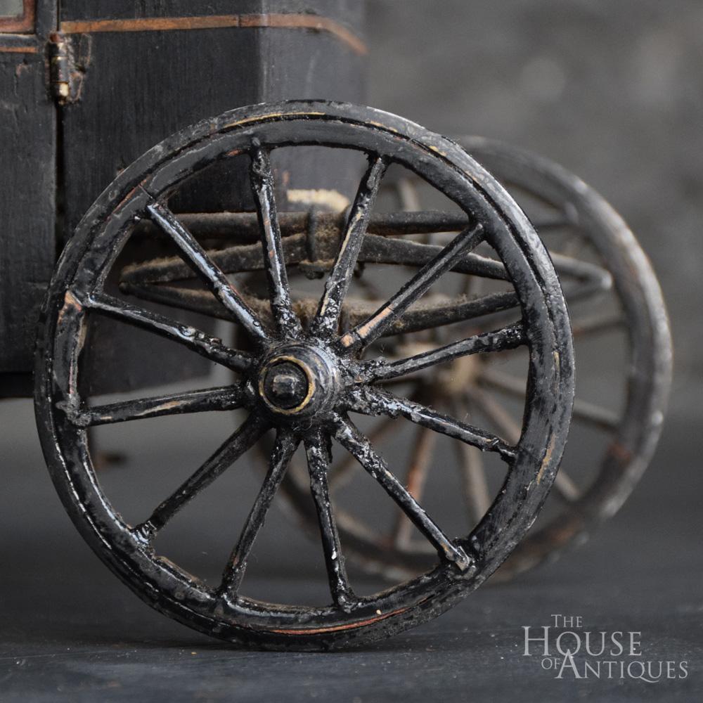 Early 20th Century English Scratch Built Hackney Carriage Model, circa 1910 2