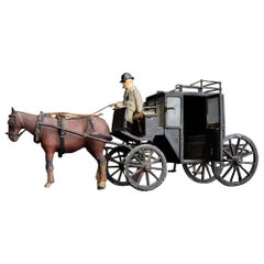 Antique Early 20th Century English Scratch Built Hackney Carriage Model, circa 1910