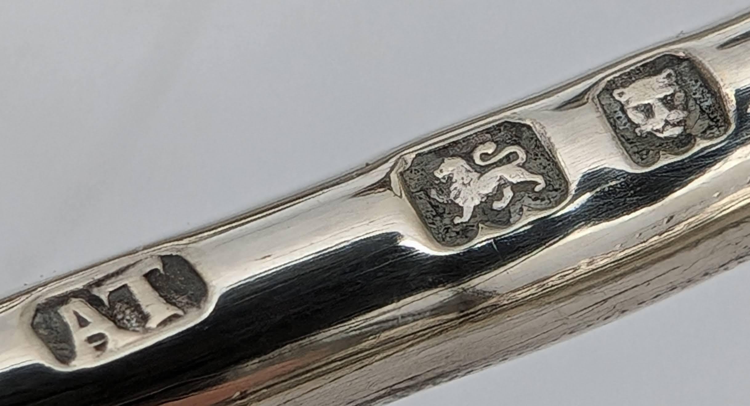 Early 20th Century English Silver Hanukkah Lamp 6