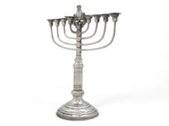 Early 20th Century English Silver Hanukkah Lamp