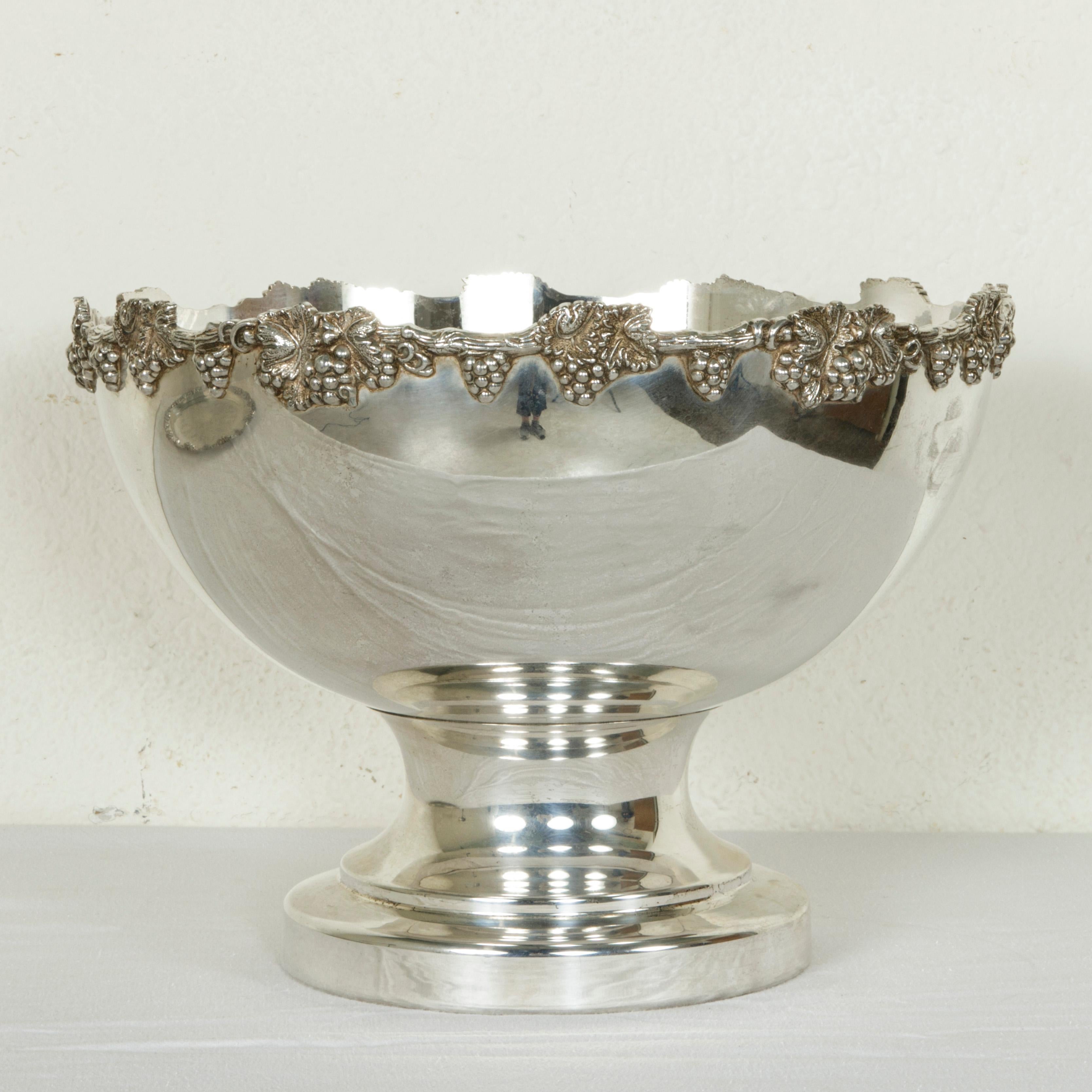 Early 20th Century English Silver Plate Hotel Champagne Bucket with Tray 3