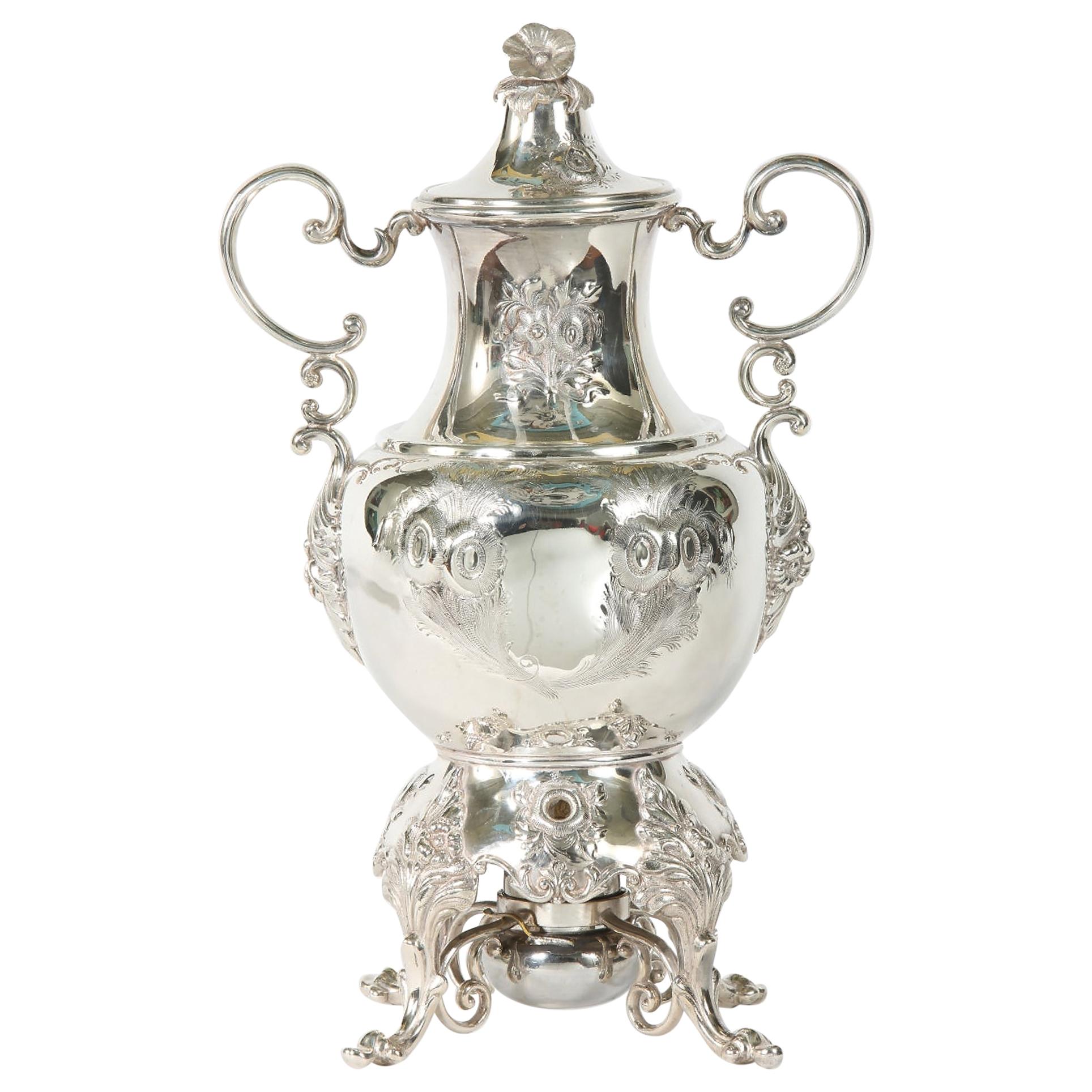Early 20th Century English Silver Plated Samovar 