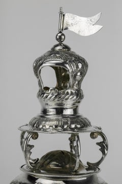 Early 20th Century English Silver Spice Tower