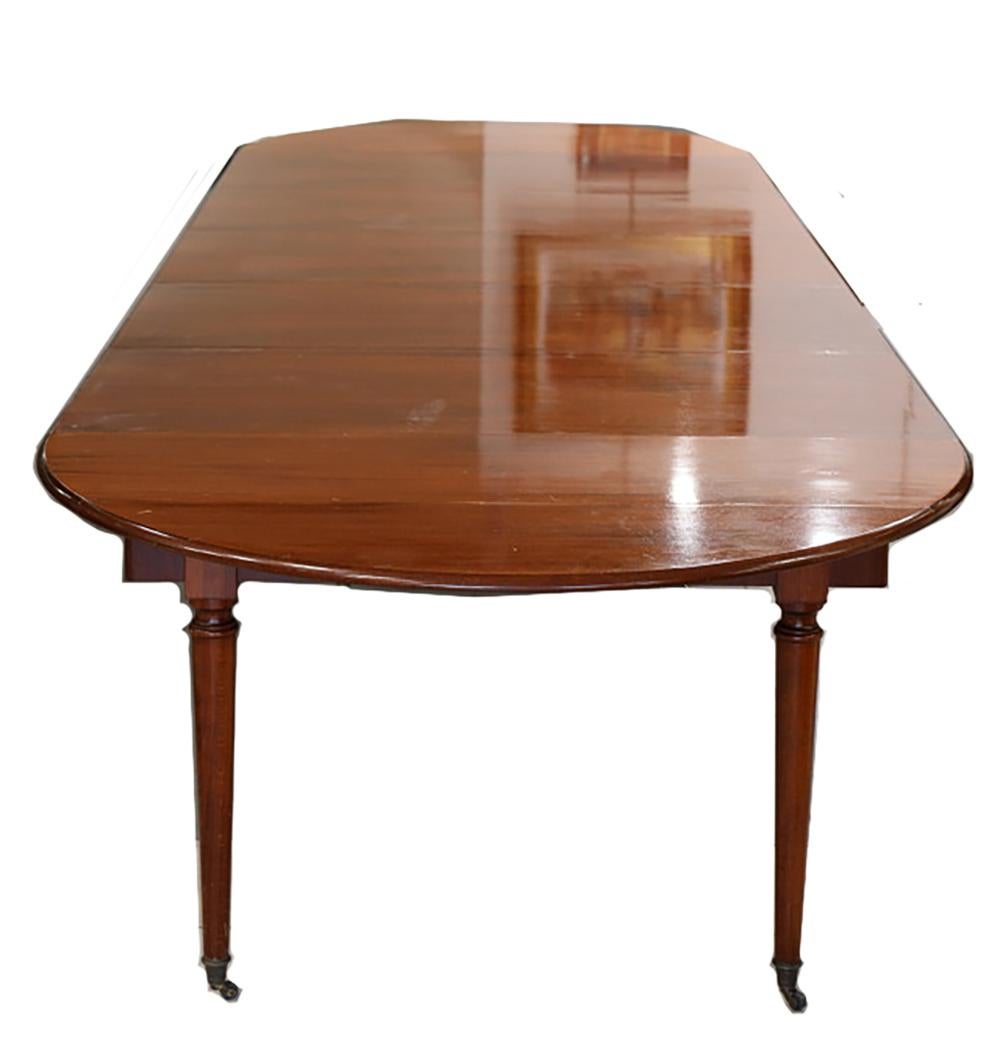 George II Early 19th Century English Style Mahogany Extending Dining Table