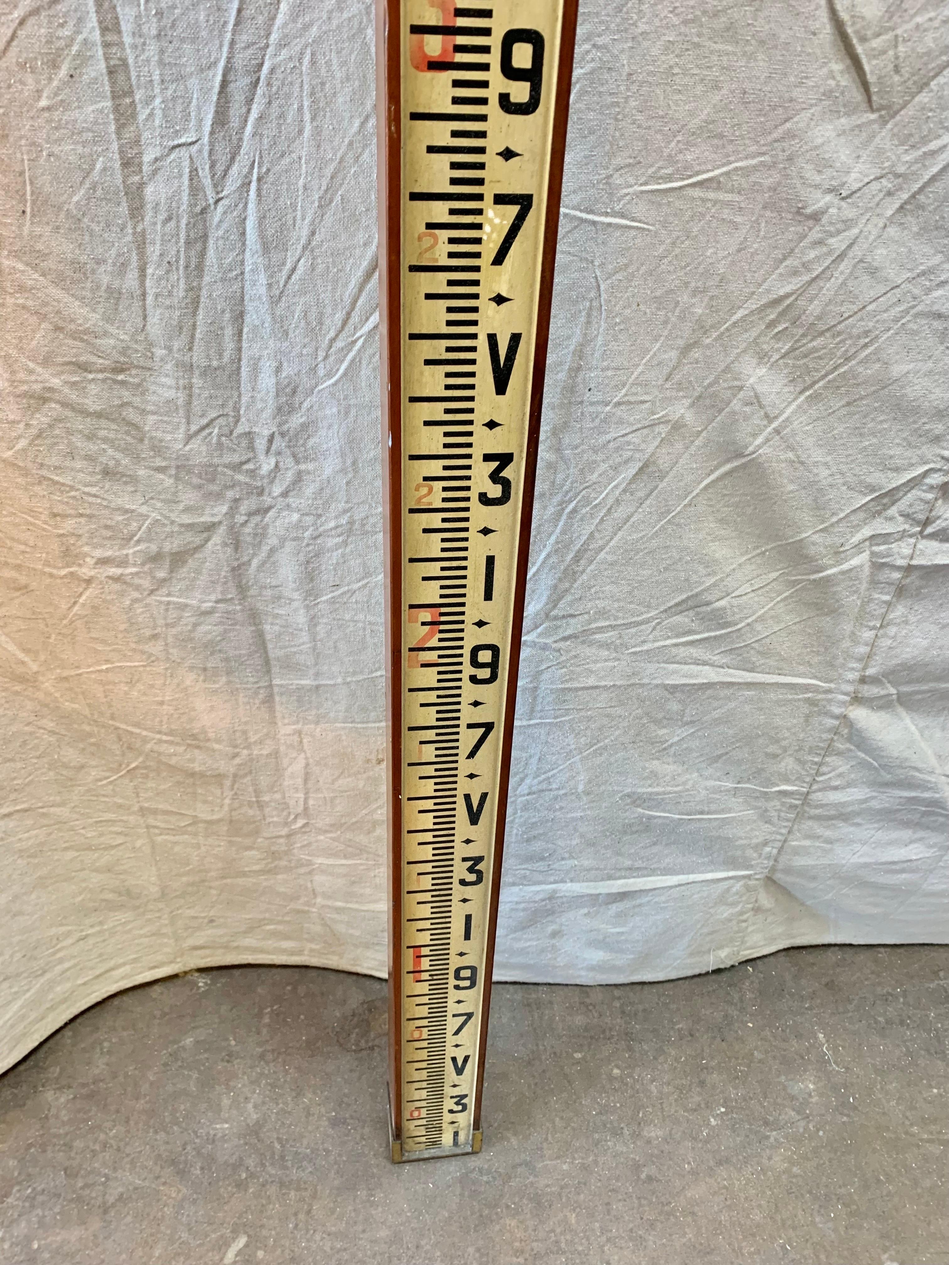 Early 20th Century English Telescoping Surveyors Measure For Sale 2