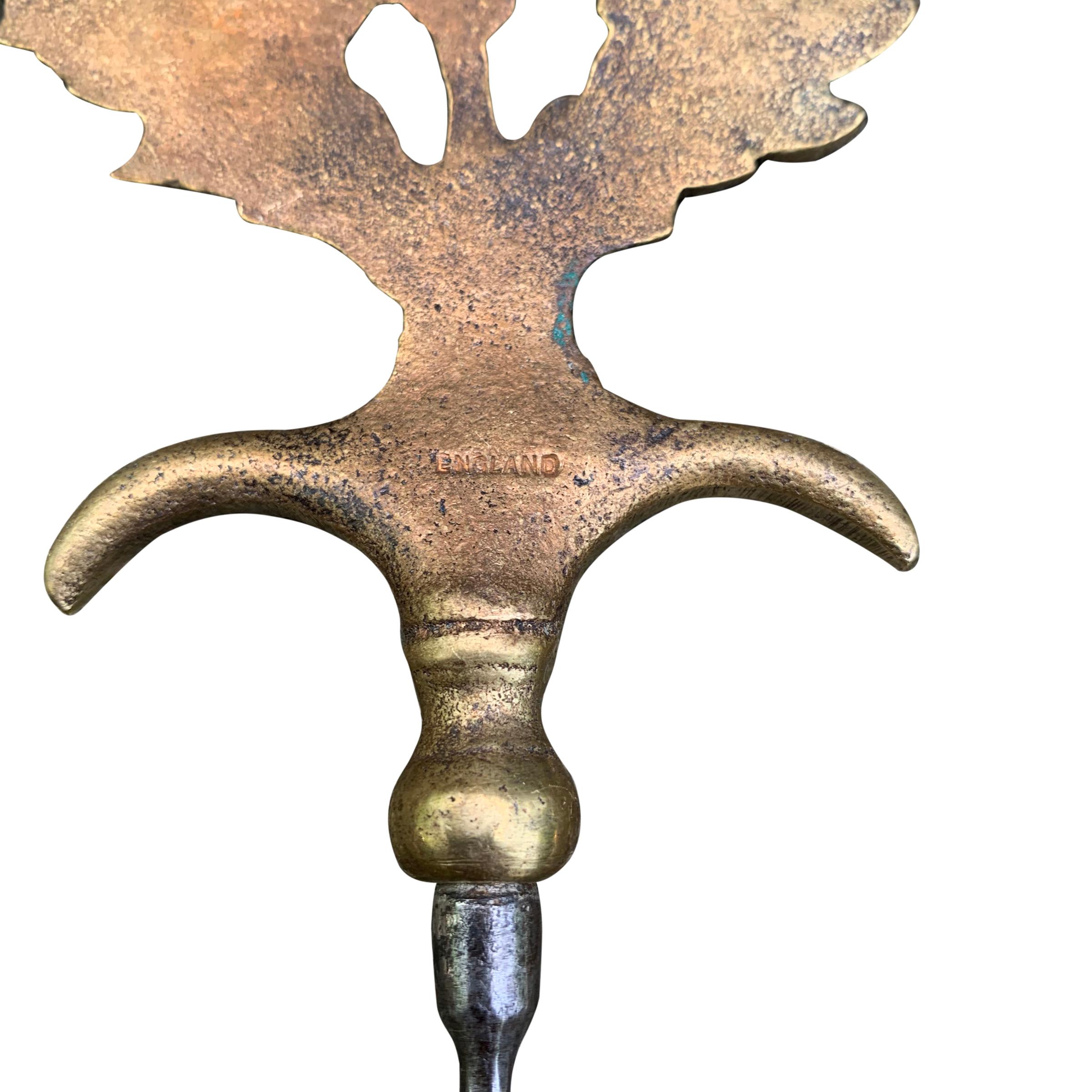 Brass Early 20th Century English Thistle Corkscrew