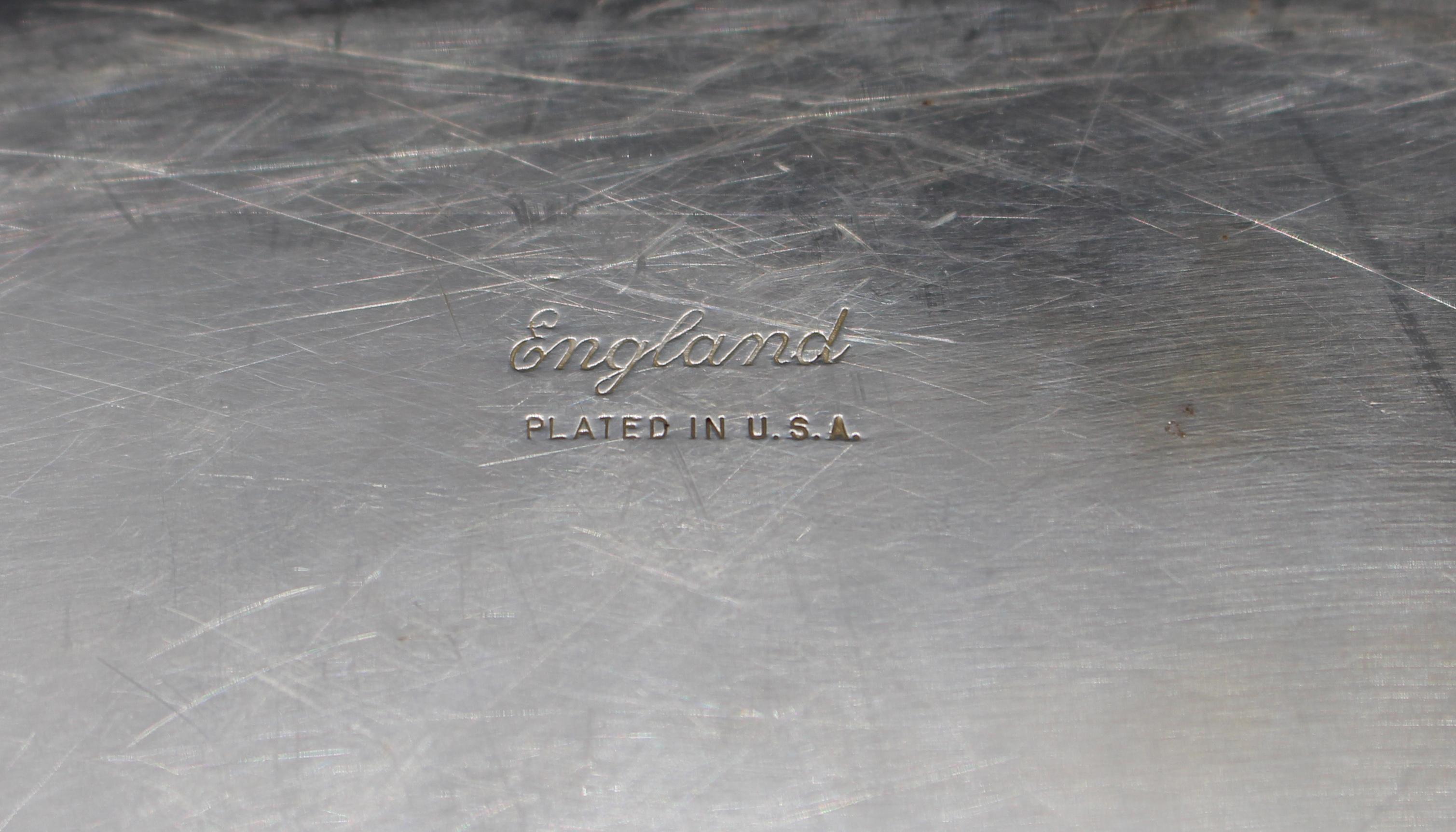 Anglais Plat à viande en argent Wallace 