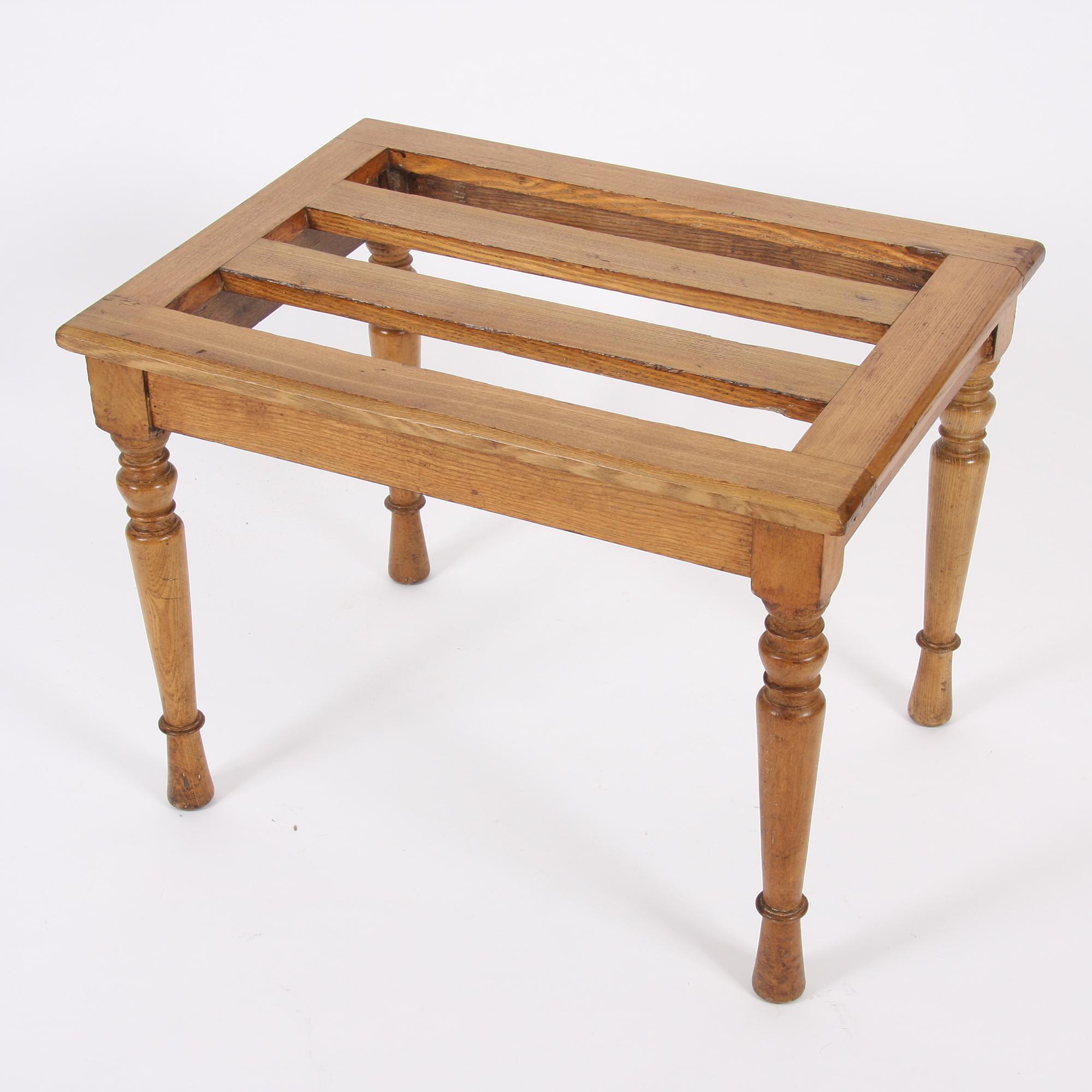 This beautiful wooden luggage rack dates back to early 20th century, England.
