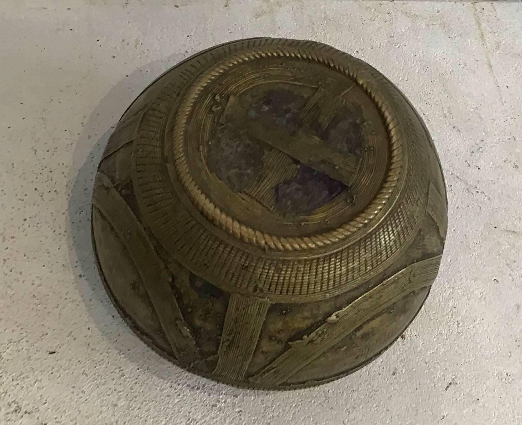 Early 20th century Dhorkra Measuring Bowl In Excellent Condition In Chicago, IL