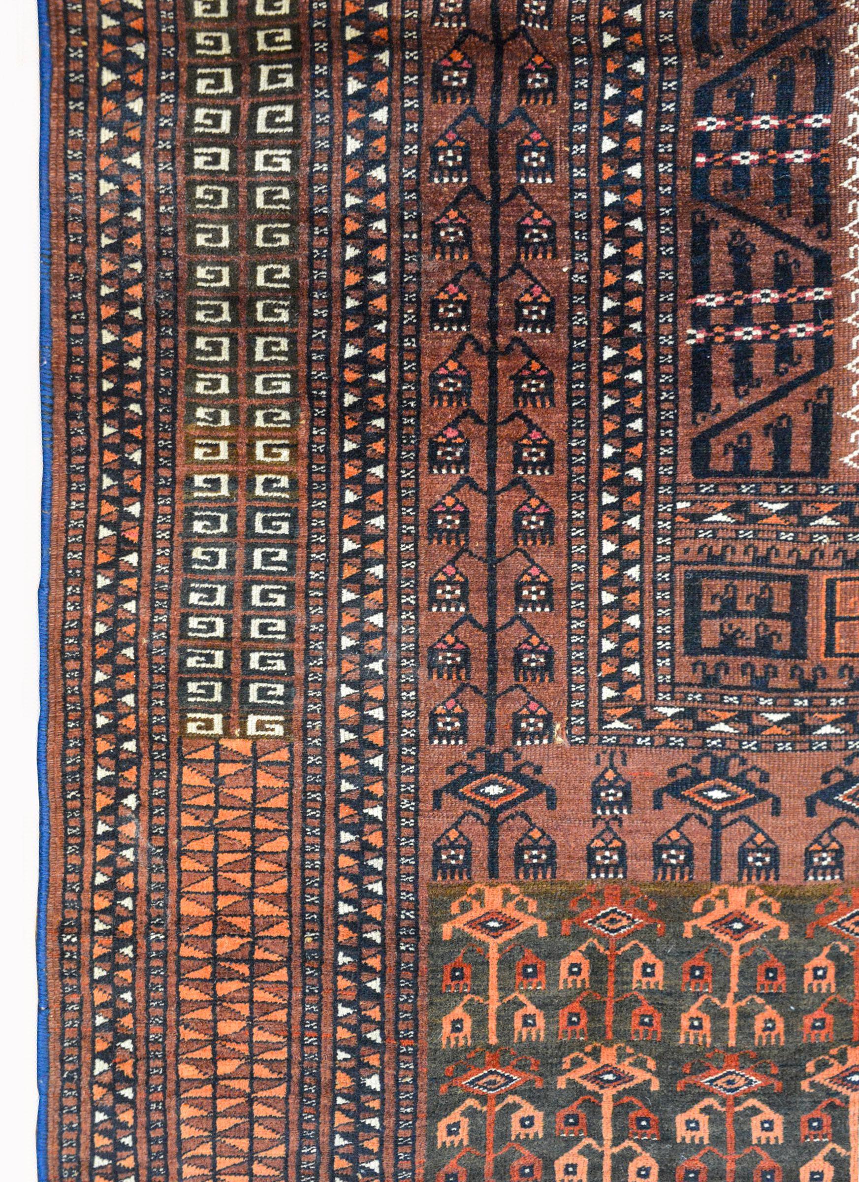 Mid-20th Century Early 20th Century Ensi Rug