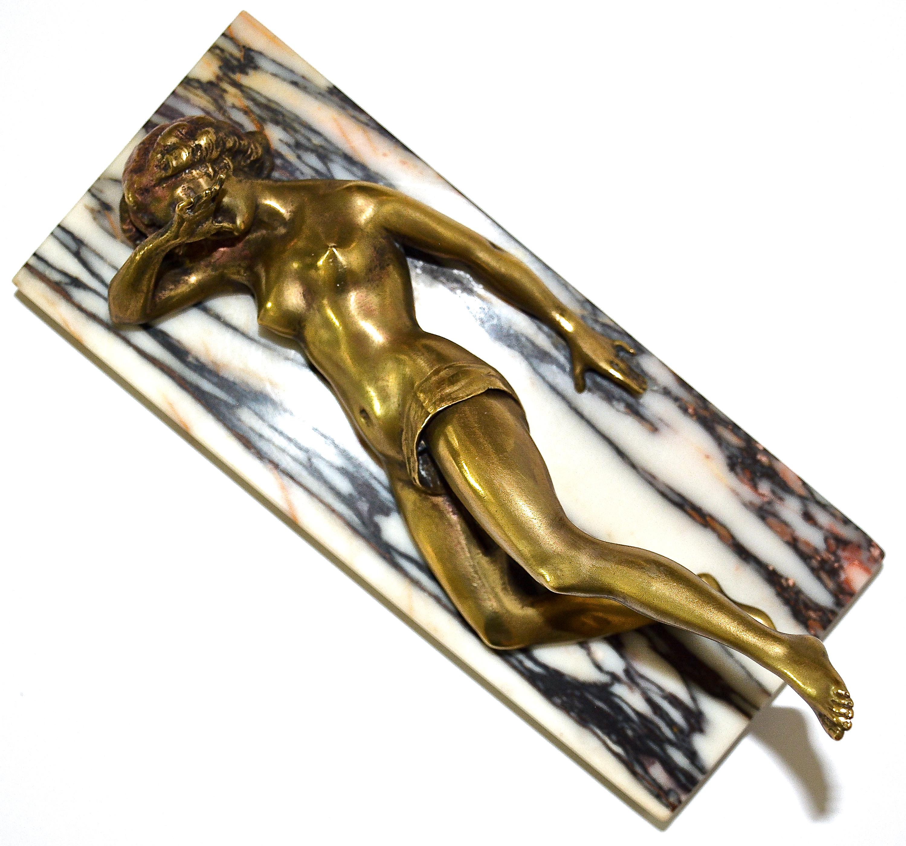 Early 20th Century Erotic Nude Bronze Cigar Cutter, Austria, 1910 11