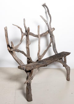 English Country Reclaimed Driftwood Garden Bench