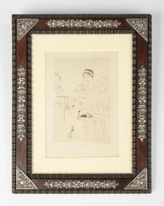 Early 20th Century Etching of a Ballet Dancer - Tony Alain Hermant