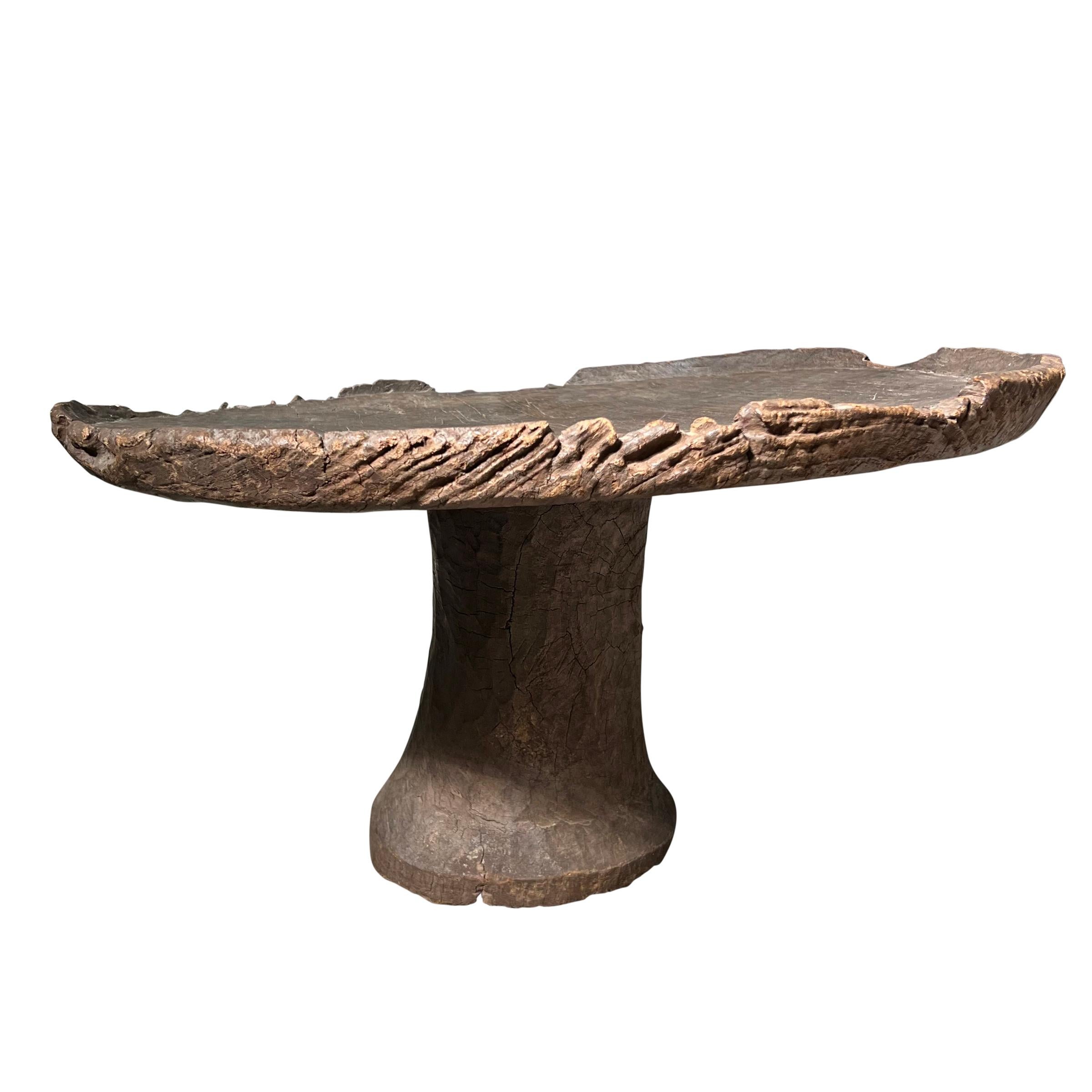 Wood Early 20th Century Ethiopian Low Table