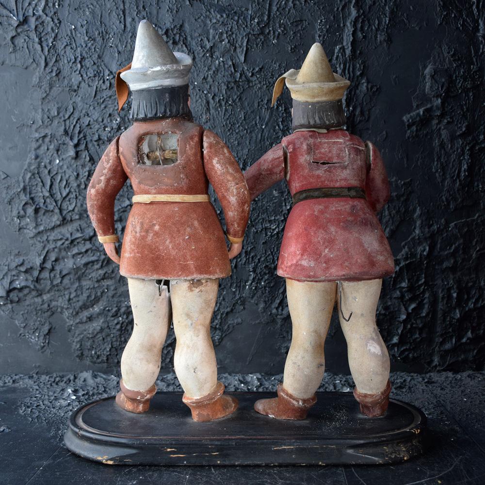 Early 20th Century European Clock Tower Automaton Figures For Sale 6