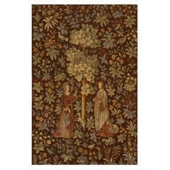 Europäischer Jacquard-Wandteppich des frühen 20. Jahrhunderts ( 4'' x 6' - 132 x 200)