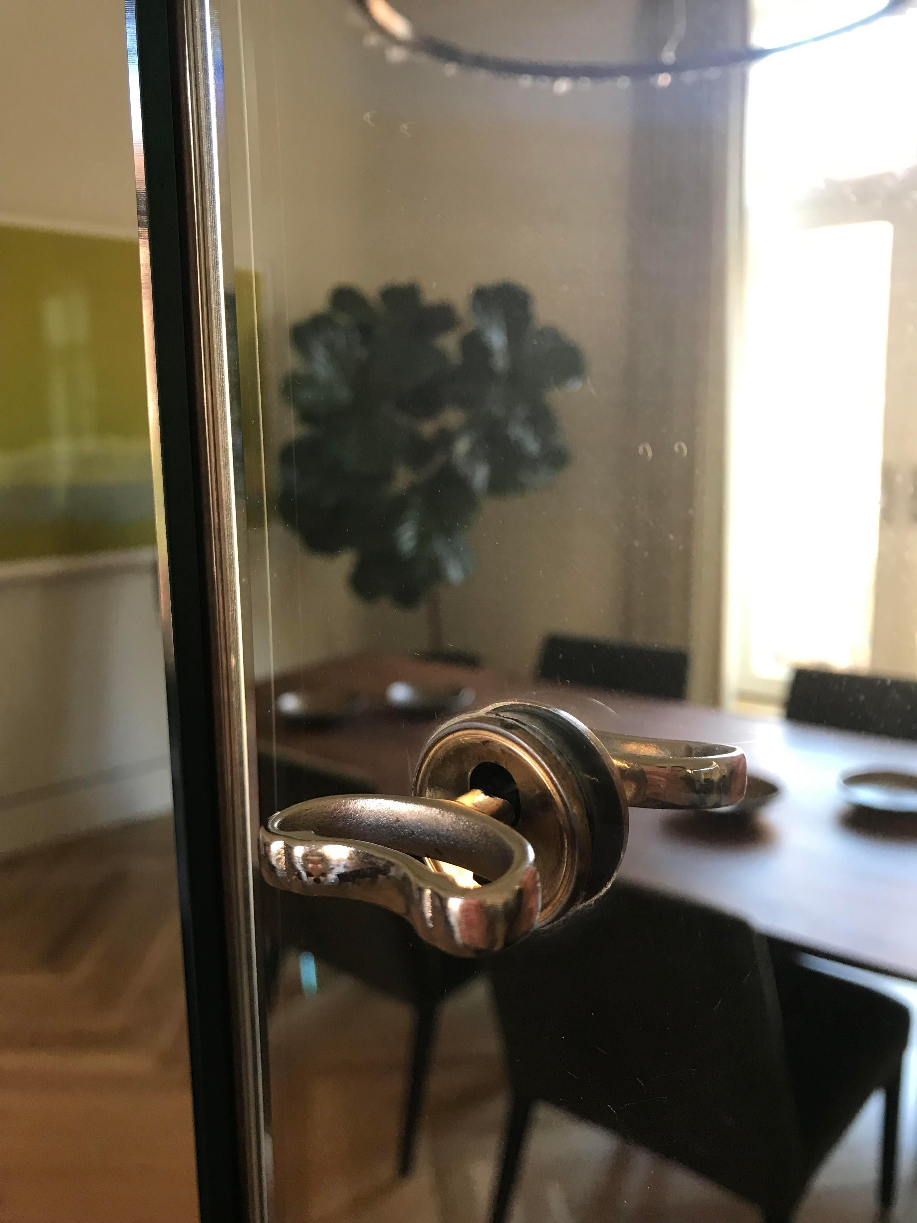 Mueble Bar Deco Europeo con Espejo de Principios del Siglo XX Alemán