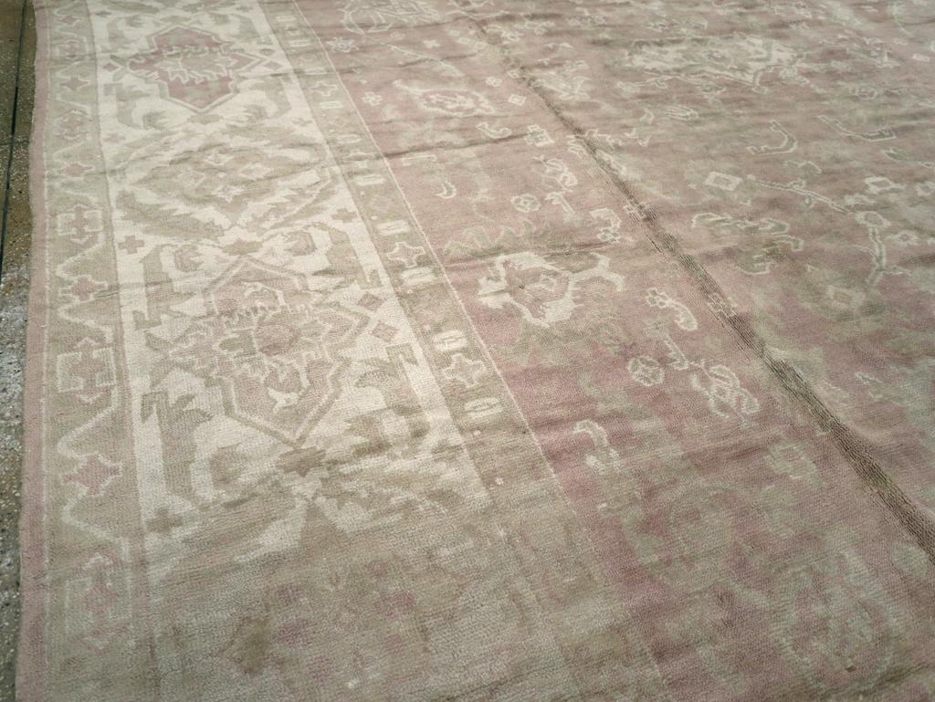 Spanish Early 20th Century European Oushak Large Carpet For Sale