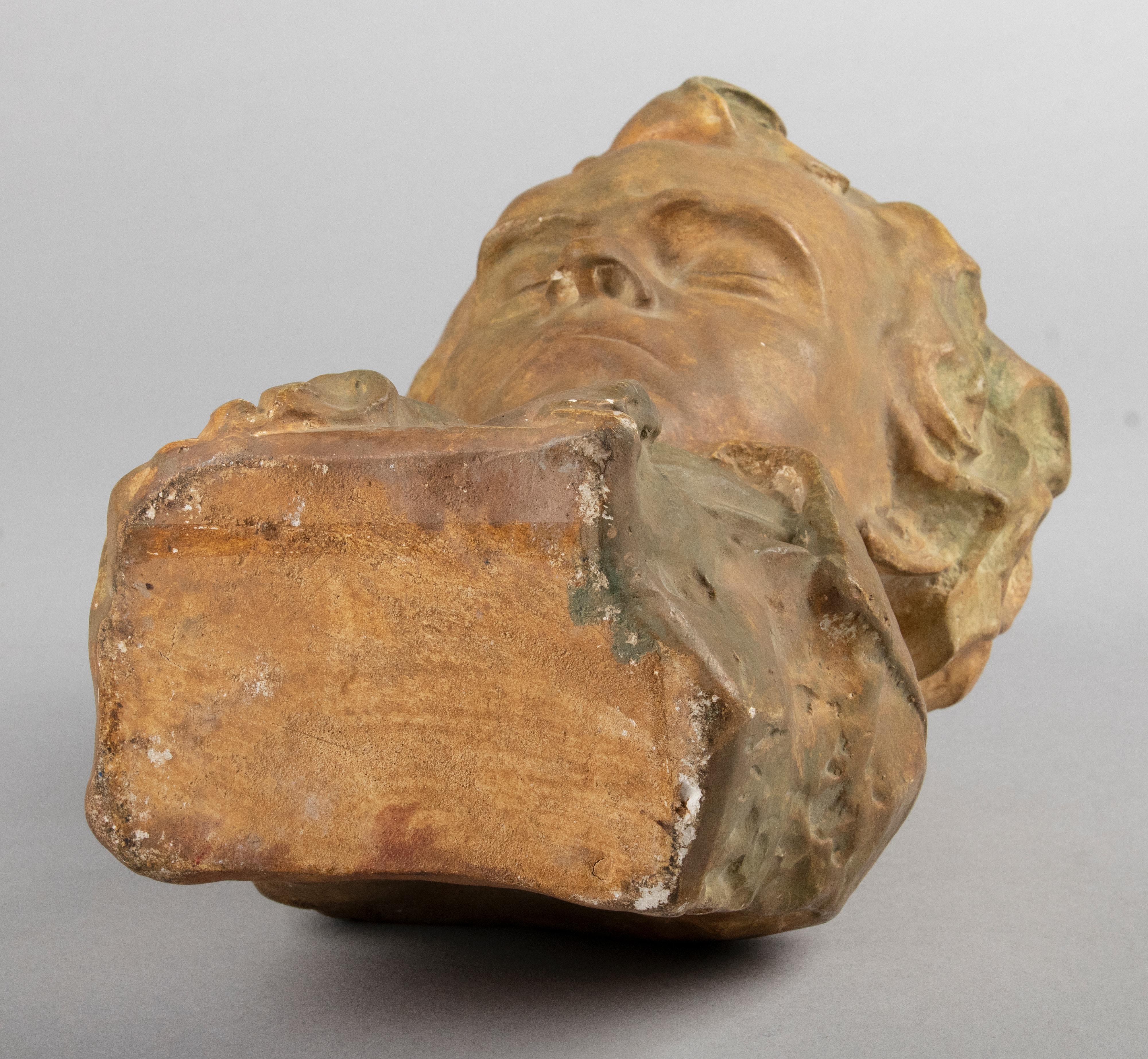 Early 20th Century Expressive Bust of Beethoven Made of Patinated Plaster 8