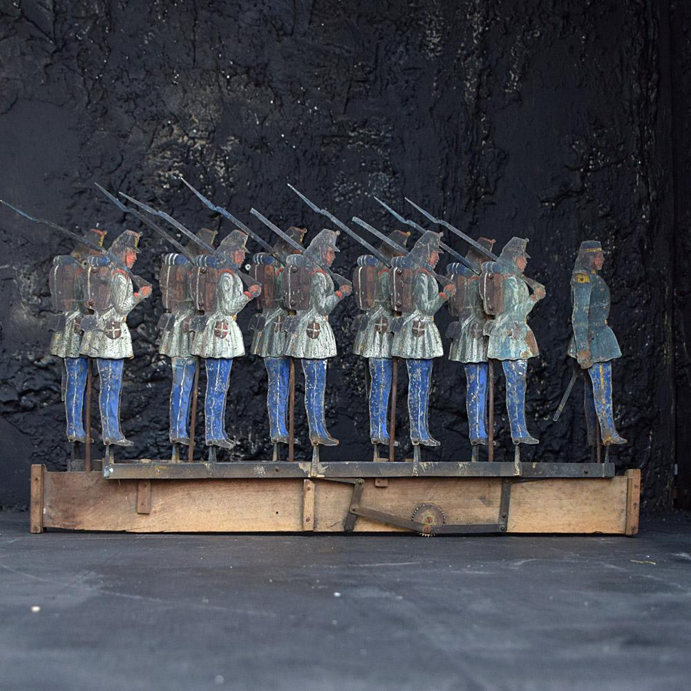 Victorian Early 20th Century Fairground Automaton Soldiers   