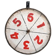 Ruota per giochi di roulette da fiera/carnevale dell'inizio del XX secolo