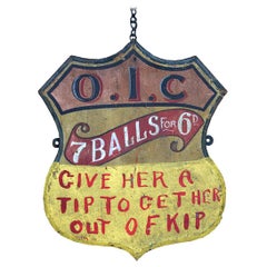 Early 20th Century Fairground Sign
