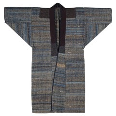 Saki-ori Jacke eines Landwirts aus dem frühen 20. Jahrhundert:: Präfektur Yamagata:: Nordjapan