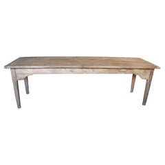 Antique Early 20th-Century Farmhouse Pine Dining Table