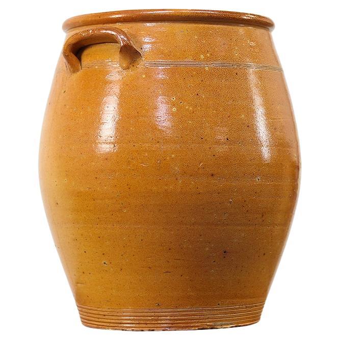 Vaso di Confit rustico Wabi Sabi dei primi del Novecento in vendita