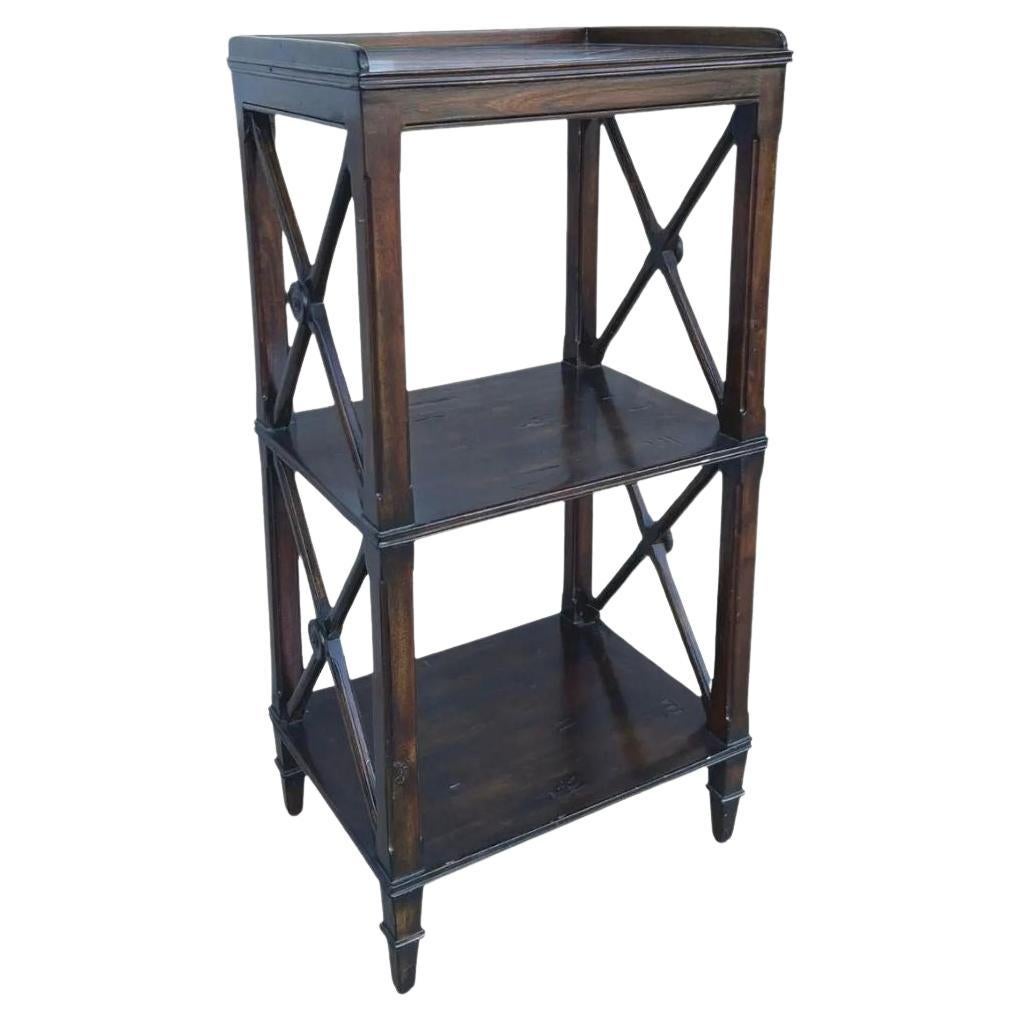 Early 20th Century Fauld Small Oak X-End Bookcase