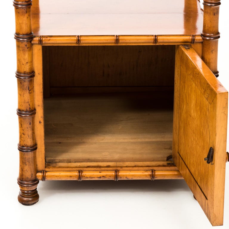Early 20th Century Faux Bamboo Nightstand at 1stDibs