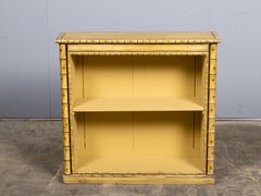 Early 20th Century Faux Bamboo Painted Bookcase or Console Cabinet