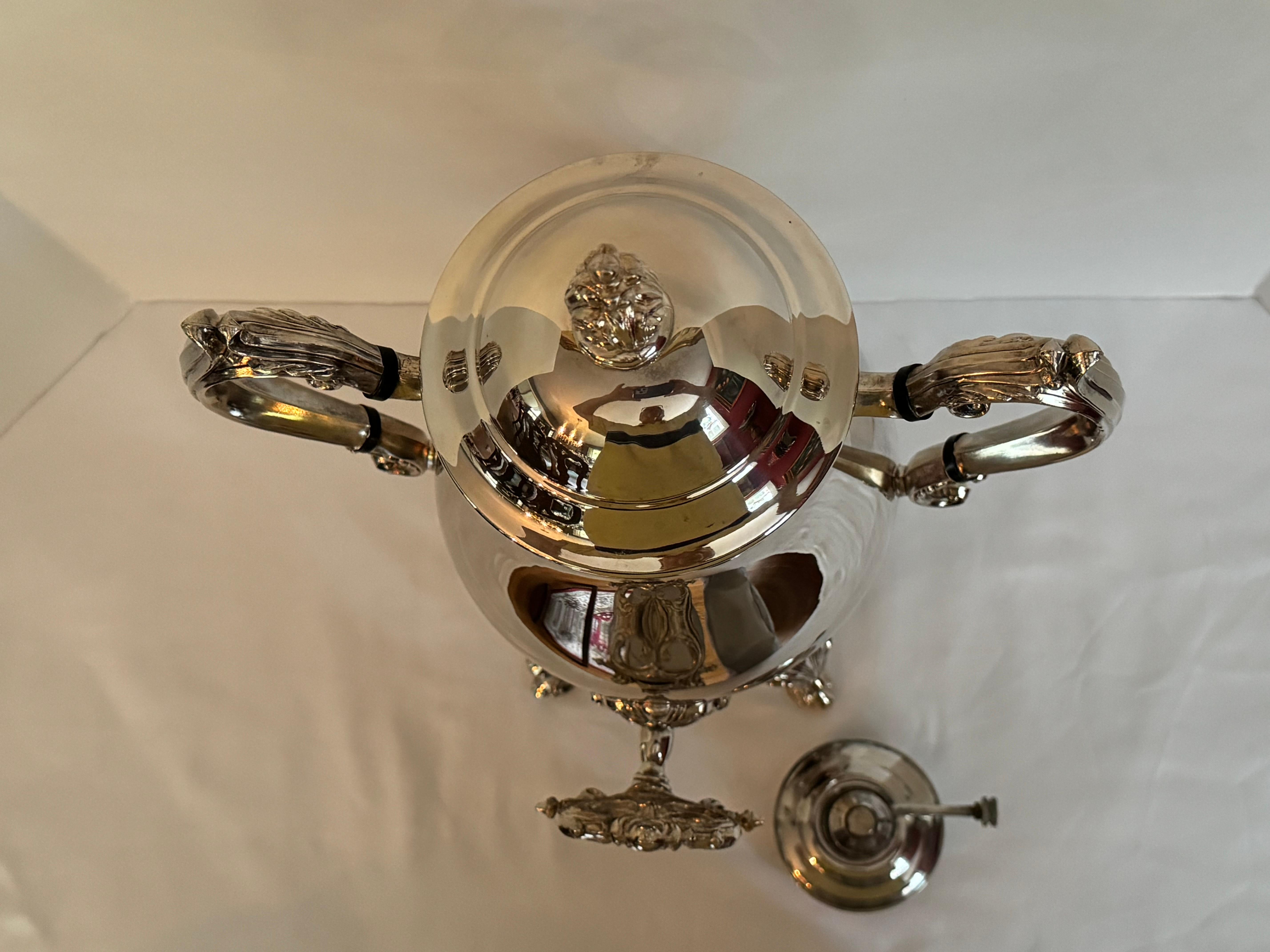 Silver Plate Early 20th Century FB Roger silver company Silverplate Samovar, Coffee/tea Urn
