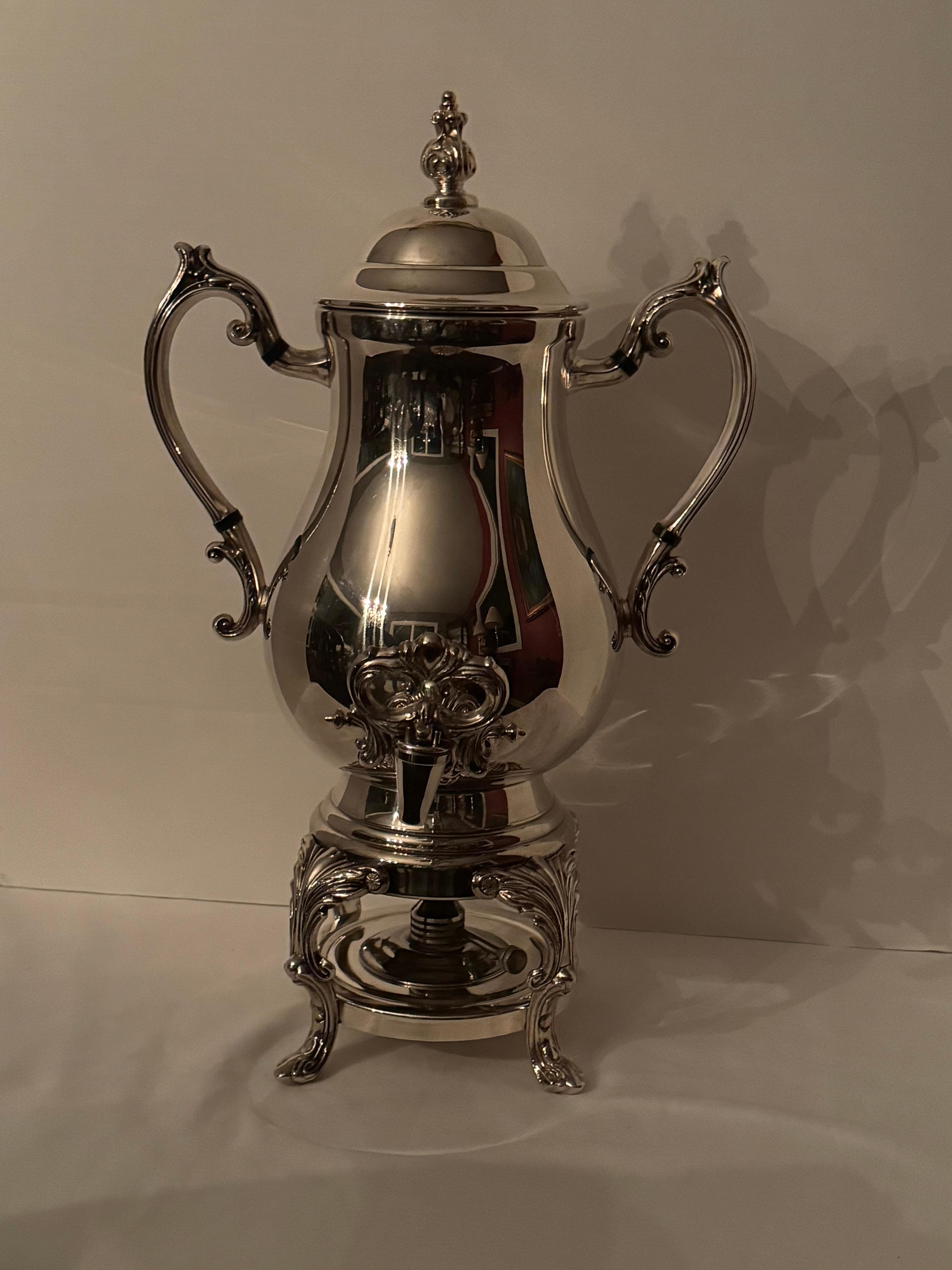 Early 20th Century FB Roger silver company Silverplate Samovar, Coffee/tea Urn 1