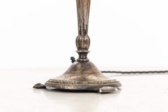 Early 20th Century F&C Osler Antique Silver Plated Desk Table Lamp, c.1924