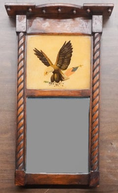 Early 20th Century Federal Style Mahogany Trumeau Mirror