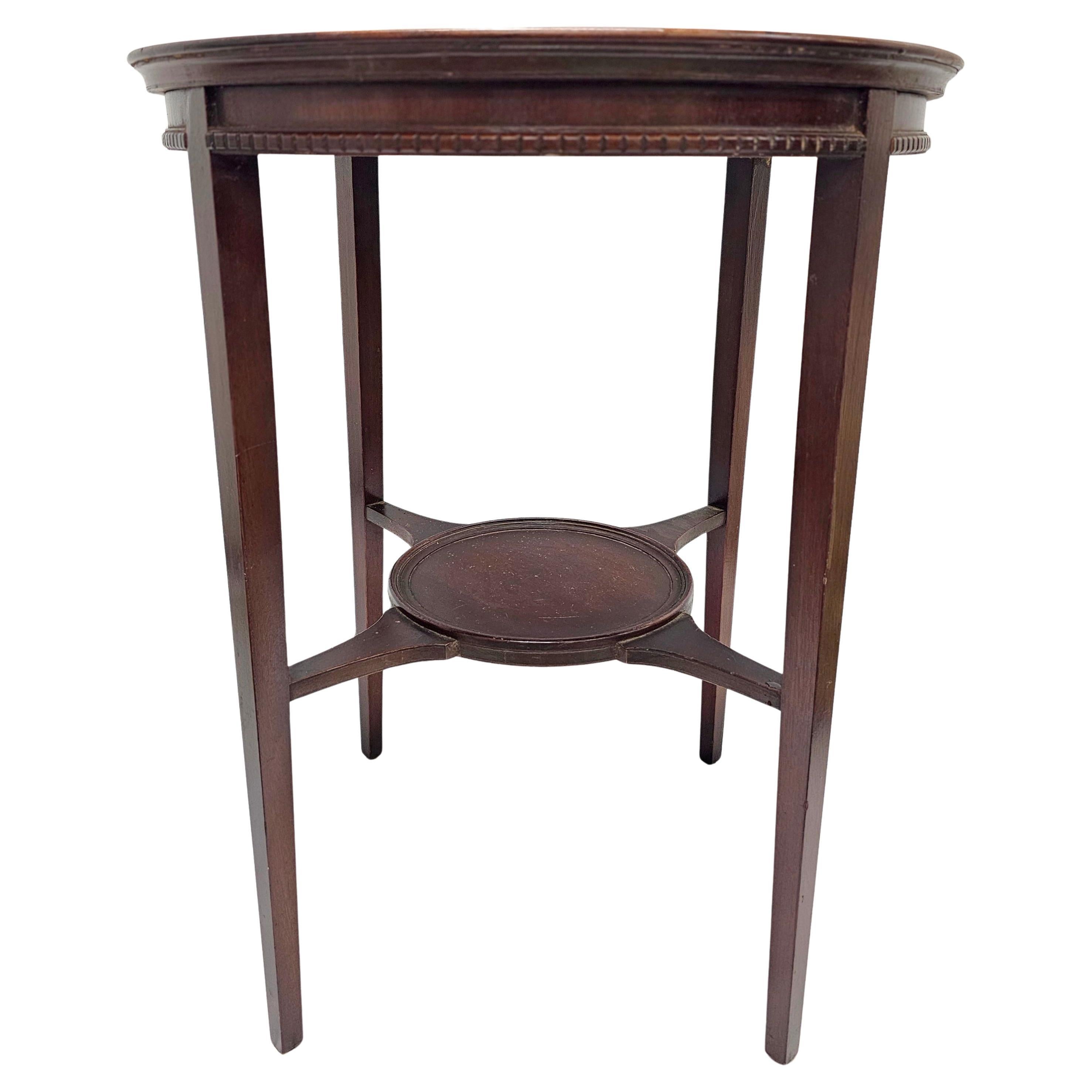 An Early 20th Century Ferguson Bros Georgian Style tiered Side Table. 
Measures 21