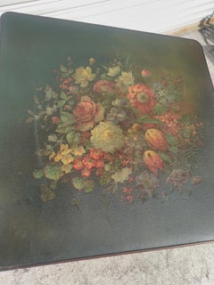 Tavolo Ferguson con base a piedistallo e piano inclinato dei primi del Novecento